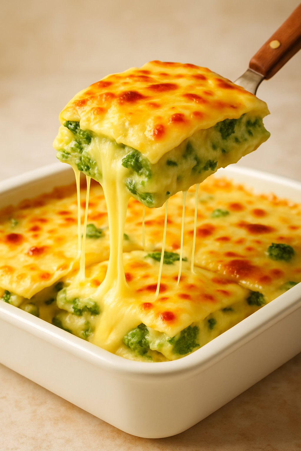 Lasaña Cremosa de Brócoli